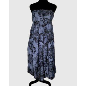 Anthropologie Moulinette Soeurs Dress Sz 4 Blue Coquette Floral